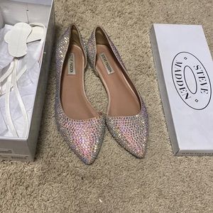 Steve Madden size 8.5 sparkly flats